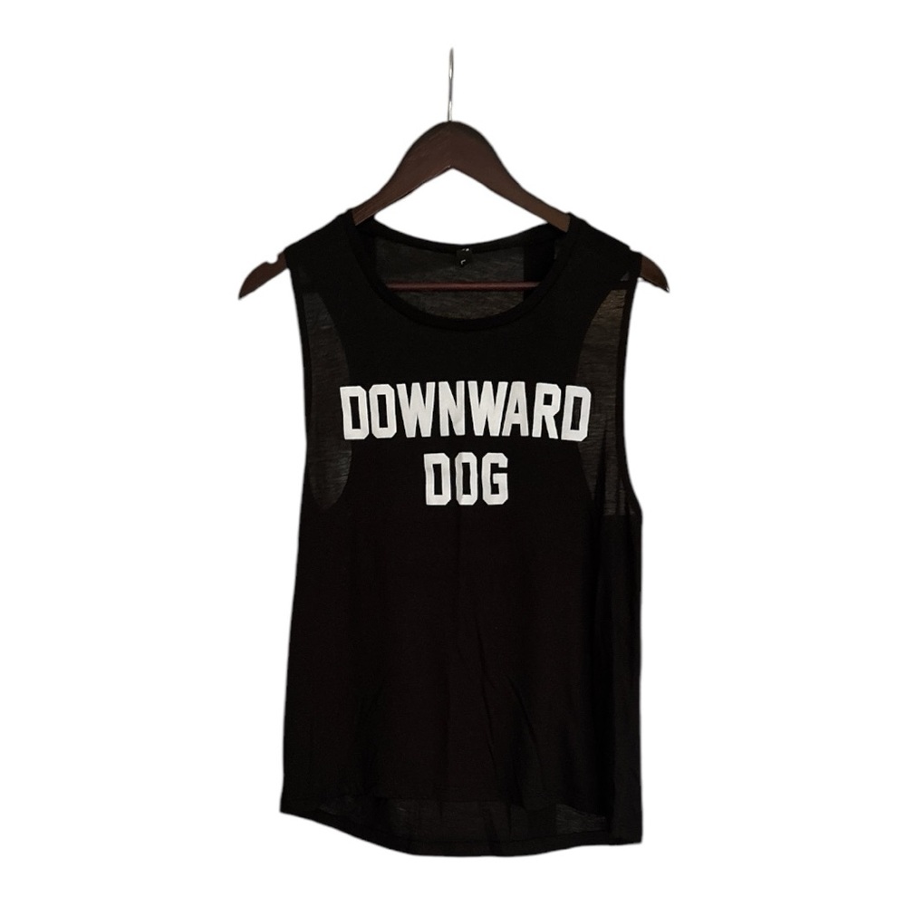 PRIVATE PARTY Black and White Yoga Tank Top